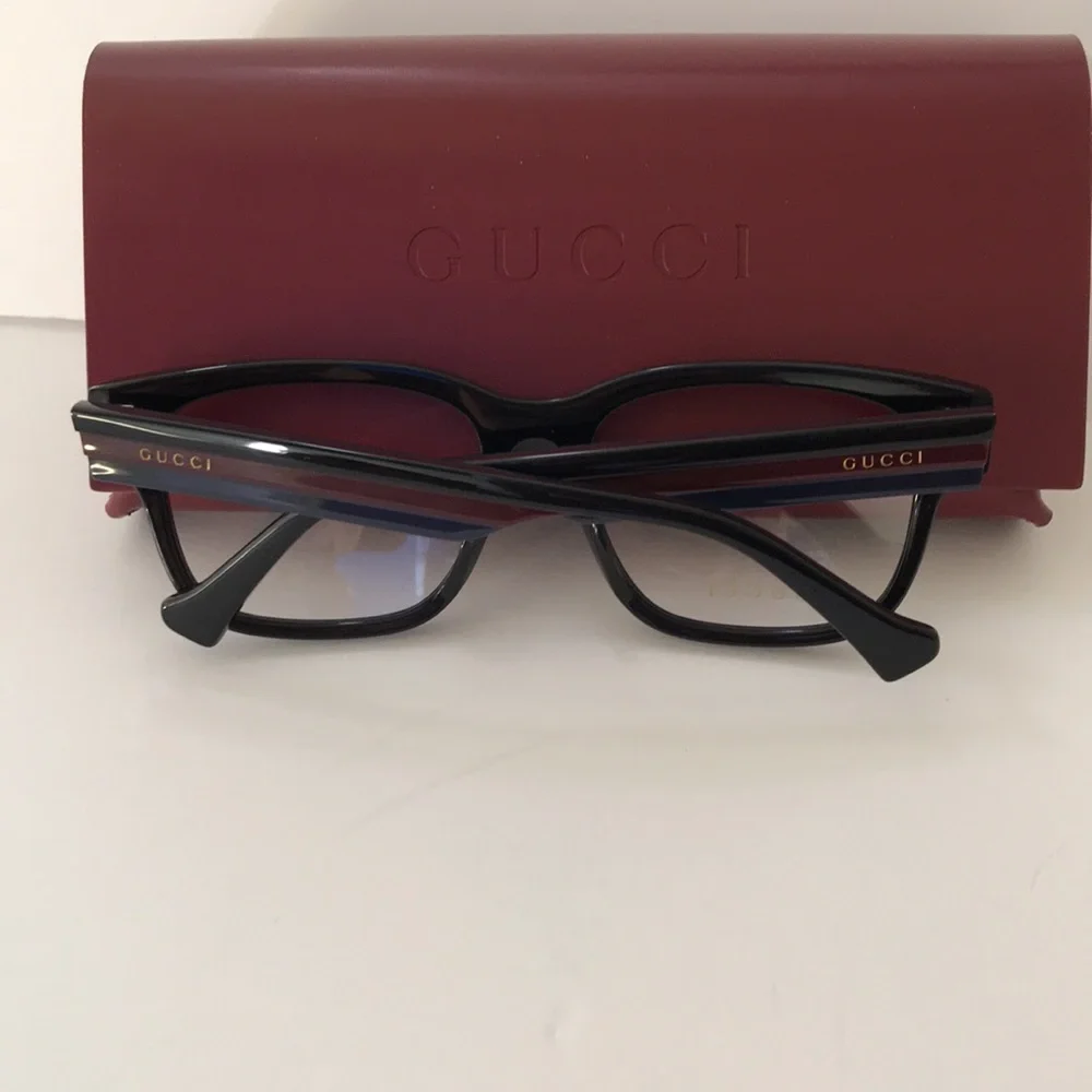 Gucci GG1303O 006  Black Square Acetate Eyeglasses